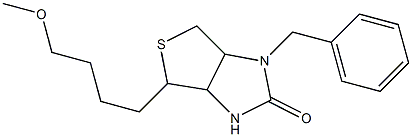 1-Benzyl-4-(4-methoxybutyl)hexahydro-1H-thieno[3,4-d]imidazol-2-one Structure