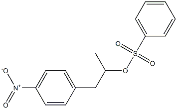 Benzenesulfonic acid 1-methyl-2-(4-nitrophenyl)ethyl ester Structure