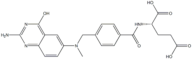 N-[4-[[2-Amino-4-hydroxyquinazolin-6-yl(methyl)amino]methyl]benzoyl]-L-glutamic acid Structure