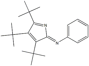 3,4,5-Tri-tert-butyl-2-(phenylimino)-2H-pyrrole,,结构式