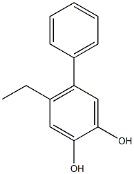 4-Ethyl-5-phenyl-1,2-benzenediol Structure