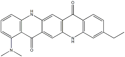 1-(Dimethylamino)-10-ethyl-5,12-dihydroquino[2,3-b]acridine-7,14-dione