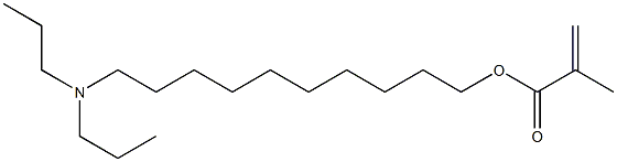 Methacrylic acid 10-(dipropylamino)decyl ester Structure