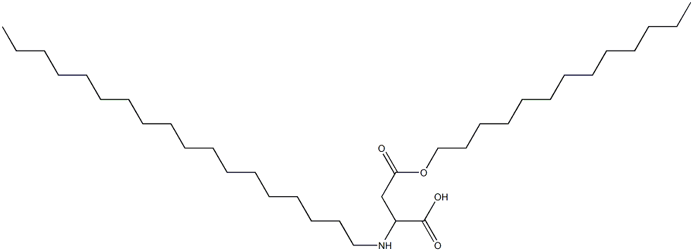 2-Octadecylamino-3-(tridecyloxycarbonyl)propionic acid Structure