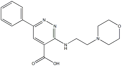 3-(2-Morpholinoethylamino)-6-phenylpyridazine-4-carboxylic acid