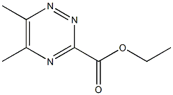 3-(Ethoxycarbonyl)-5-methyl-6-methyl-1,2,4-triazine,,结构式