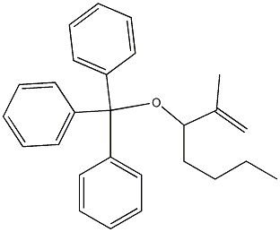 3-(Trityloxy)-2-methyleneheptane,,结构式