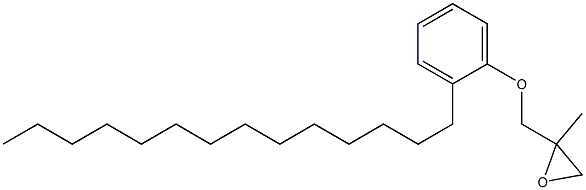 2-Tetradecylphenyl 2-methylglycidyl ether Structure