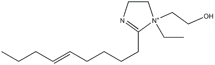 1-Ethyl-1-(2-hydroxyethyl)-2-(5-nonenyl)-2-imidazoline-1-ium Structure