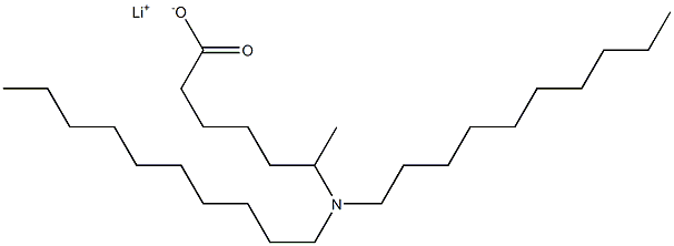 6-(Didecylamino)heptanoic acid lithium salt Struktur