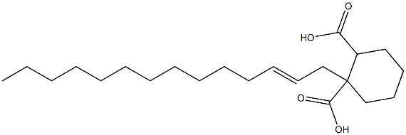 Cyclohexane-1,2-dicarboxylic acid hydrogen 1-(2-tetradecenyl) ester Struktur