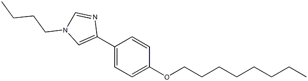 1-Butyl-4-[4-(octyloxy)phenyl]-1H-imidazole,,结构式