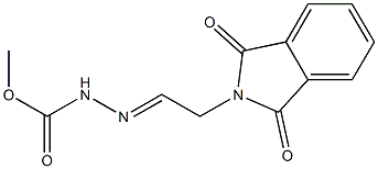 Phthalimidylacetaldehyde N-(methoxycarbonyl)hydrazone Struktur