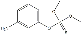 Thiophosphoric acid O,O-dimethyl O-[m-aminophenyl] ester,,结构式