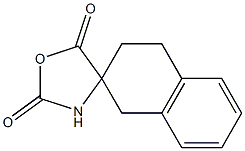 スピロ[テトラリン-2,4'-オキサゾリジン]-2',5'-ジオン 化学構造式