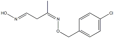 4-Hydroxyiminobutan-2-one O-(4-chlorobenzyl)oxime,,结构式