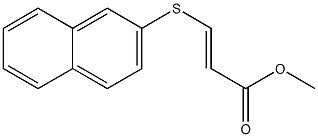 (E)-3-(2-Naphtylthio)acrylic acid methyl ester,,结构式