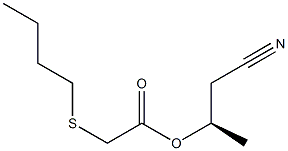 (Butylthio)acetic acid (R)-1-(cyanomethyl)ethyl ester