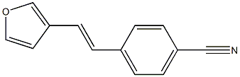 3-(4-Cyanostyryl)furan 结构式