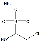 2-Chloro-1-hydroxyethanesulfonic acid ammonium salt Structure