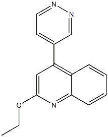 2-Ethoxy-4-(4-pyridazinyl)quinoline 结构式