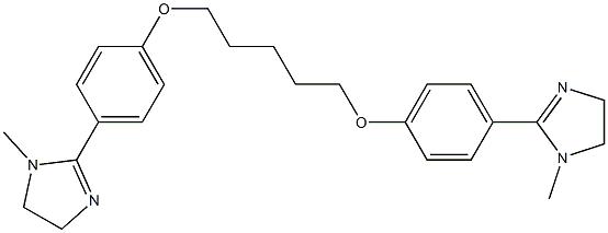 2,2'-[1,5-Pentanediylbis(oxy)bis(4,1-phenylene)]bis[4,5-dihydro-1-methyl-1H-imidazole] Struktur