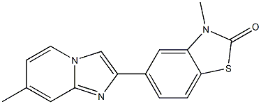 5-[7-Methylimidazo[1,2-a]pyridin-2-yl]-3-methylbenzothiazol-2(3H)-one