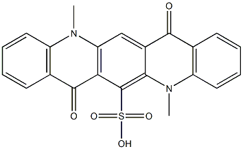 5,7,12,14-Tetrahydro-5,12-dimethyl-7,14-dioxoquino[2,3-b]acridine-6-sulfonic acid Structure