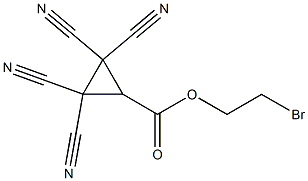 2,2,3,3-Tetracyanocyclopropanecarboxylic acid 2-bromoethyl ester Structure