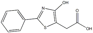 2-Phenyl-4-hydroxythiazole-5-acetic acid 结构式