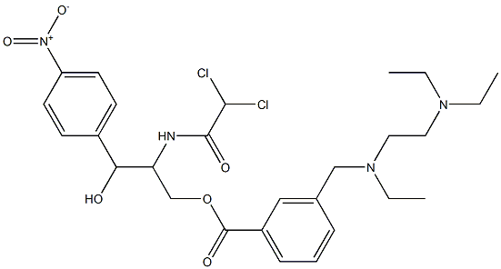 2-(2,2-Dichloroacetylamino)-1-(4-nitrophenyl)-1,3-propanediol 3-(3-[[ethyl[2-(diethylamino)ethyl]amino]methyl]benzoate)|