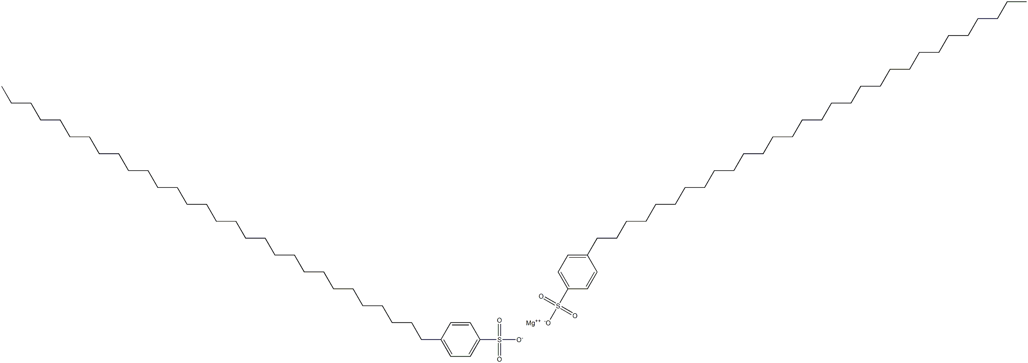 Bis(4-triacontylbenzenesulfonic acid)magnesium salt Structure