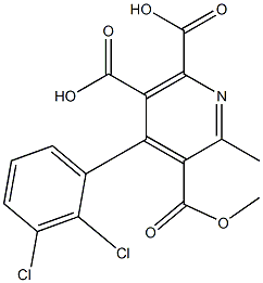  4-(2,3-Dichlorophenyl)-2-methyl-3,5,6-pyridinetricarboxylic acid dihydrogen 3-methyl ester