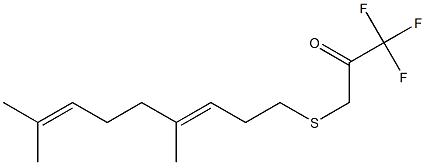 3-[[(3E)-4,8-Dimethyl-3,7-nonadienyl]thio]-1,1,1-trifluoro-2-propanone Structure