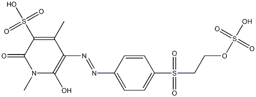 1,2-Dihydro-6-hydroxy-1,4-dimethyl-2-oxo-5-[[4-[[2-(sulfooxy)ethyl]sulfonyl]phenyl]azo]-3-pyridinesulfonic acid