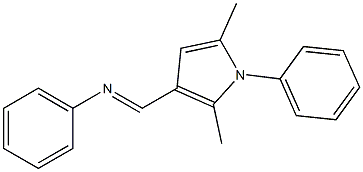 3-[(Phenylimino)methyl]-1-(phenyl)-2,5-dimethyl-1H-pyrrole Structure