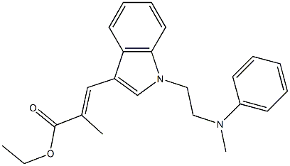 3-[1-[2-(Methylphenylamino)ethyl]-1H-indol-3-yl]-2-methylpropenoic acid ethyl ester