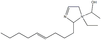 1-エチル-1-(1-ヒドロキシエチル)-2-(4-ノネニル)-3-イミダゾリン-1-イウム 化学構造式