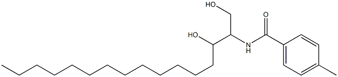 N-(1,3-Dihydroxyhexadecan-2-yl)-4-methylbenzamide 结构式