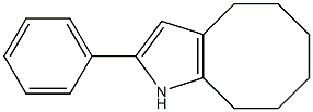 4,5,6,7,8,9-Hexahydro-2-phenyl-1H-cycloocta[b]pyrrole,,结构式