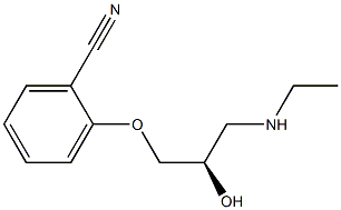 2-[(R)-3-(Ethylamino)-2-hydroxypropoxy]benzonitrile 结构式