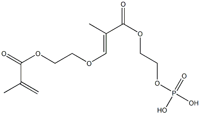 Phosphoric acid 2-[3-[2-(methacryloyloxy)ethoxy]methacryloyloxy]ethyl ester Structure