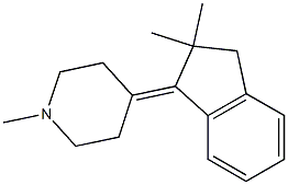 1-(1-Methyl-4-piperidylidene)-2,3-dihydro-2,2-dimethyl-1H-indene,,结构式