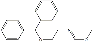 2-(Diphenylmethoxy)-N-(ethoxymethylene)ethanamine