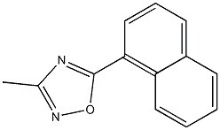 5-(1-Naphtyl)-3-methyl-1,2,4-oxadiazole,,结构式
