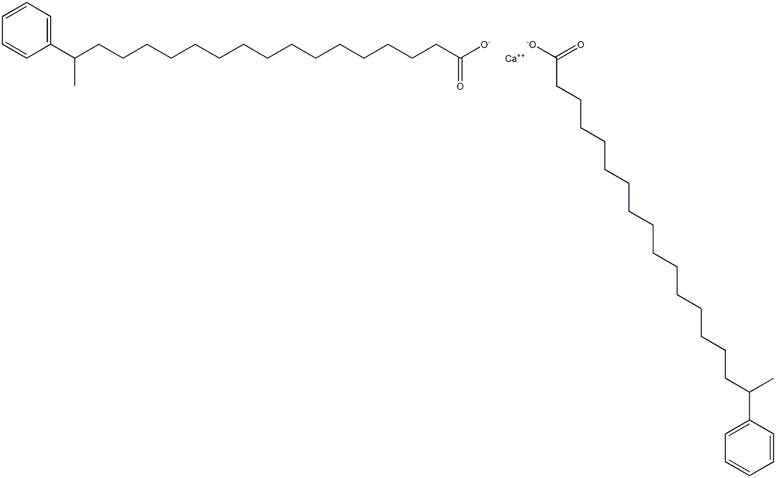 Bis(17-phenylstearic acid)calcium salt 结构式