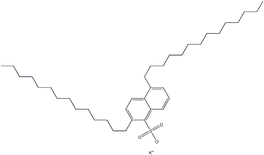  2,5-Ditetradecyl-1-naphthalenesulfonic acid potassium salt