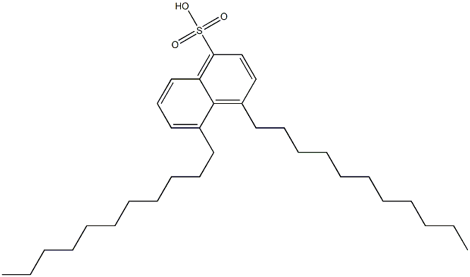 4,5-Diundecyl-1-naphthalenesulfonic acid Structure