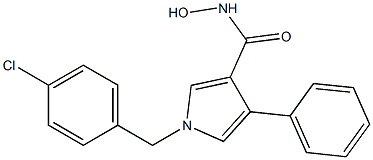 1-(4-Chlorobenzyl)-3-hydroxyaminocarbonyl-4-phenyl-1H-pyrrole,,结构式