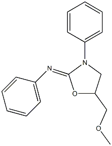 5-Methoxymethyl-3-phenyl-2-phenyliminooxazolidine Structure